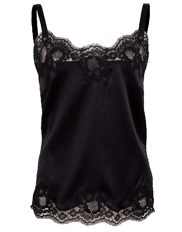 Lace Satin Stretch Camisole