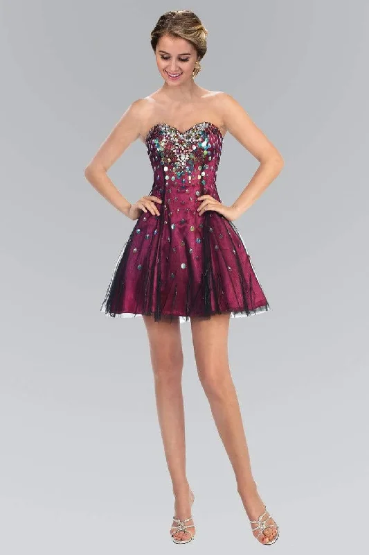 Elizabeth K - GS1023 Sequined Sweetheart Affordable Prom Dress