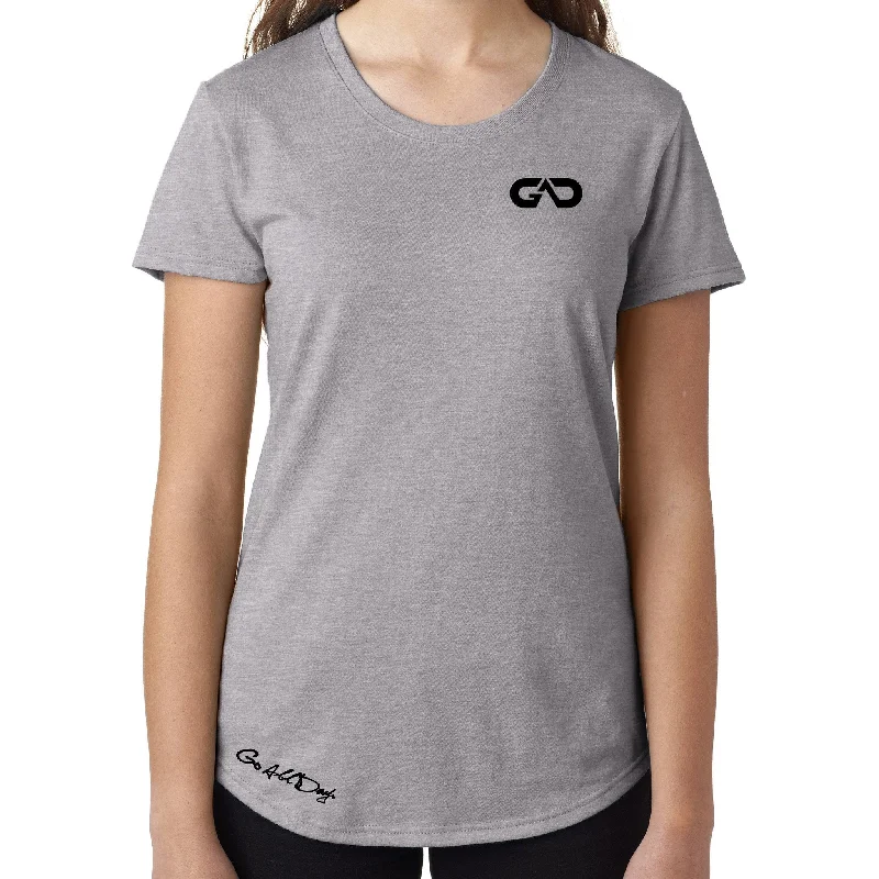 Women's GO ALL DAY Infinity Logo TriBlend Tee (Grey)