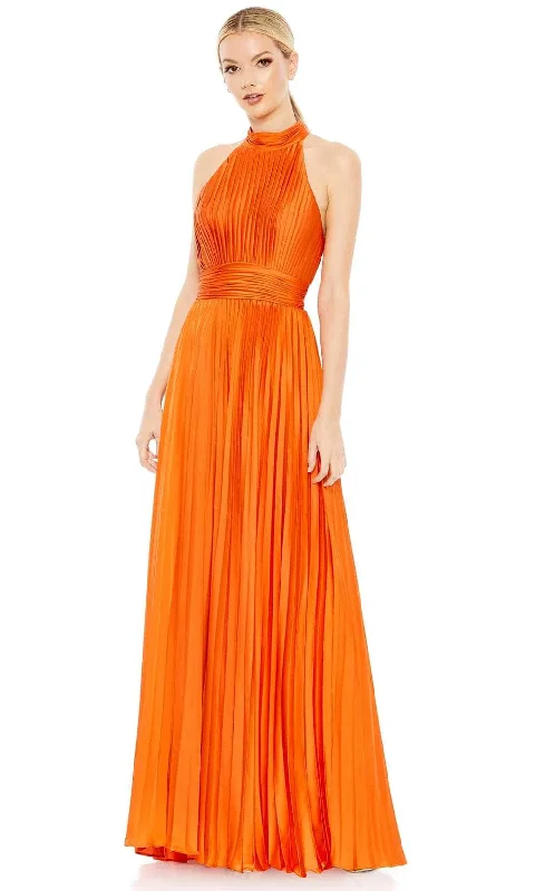 Ieena Duggal 26992 - Pleated Bodice High Neck Prom Gown