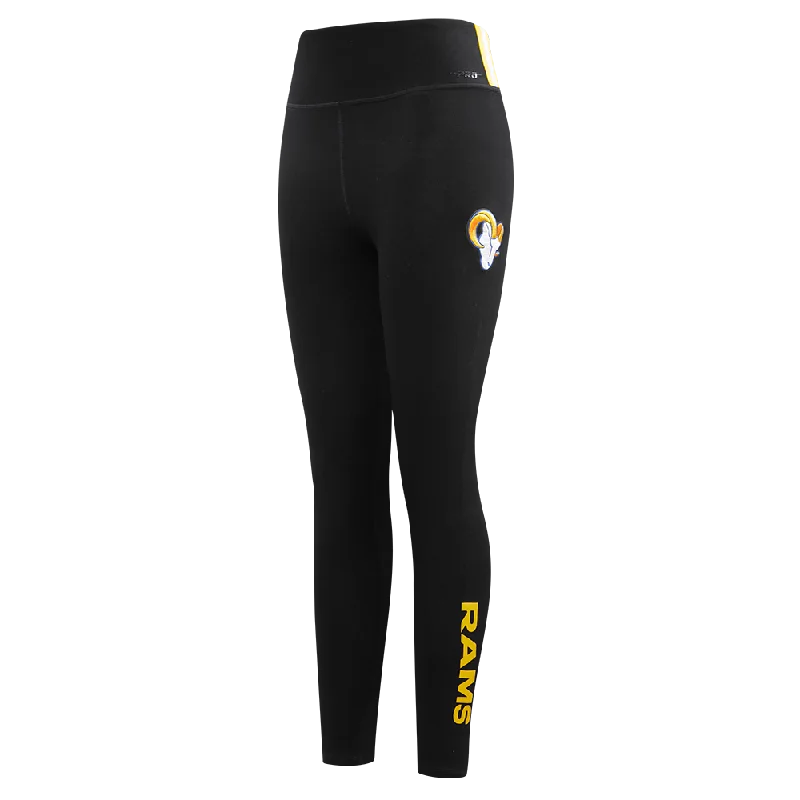 NFL LOS ANGELES RAMS CLASSIC WOMEN'S JERSEY LEGGING (BLACK)