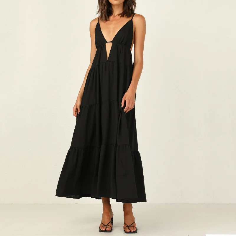 Swing Backless Wholesale Maxi Dresses In Bulk