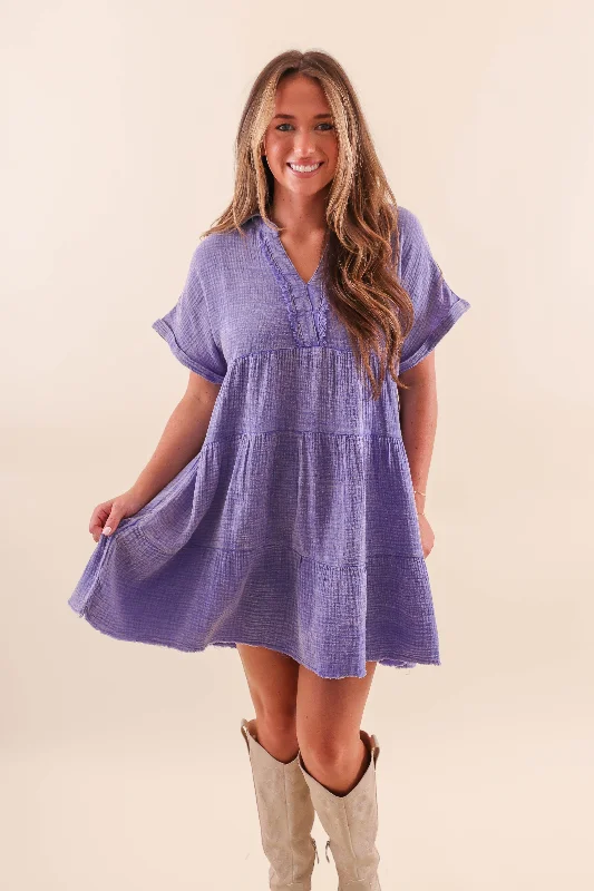 RESTOCK: I Hear You Dress-Purple