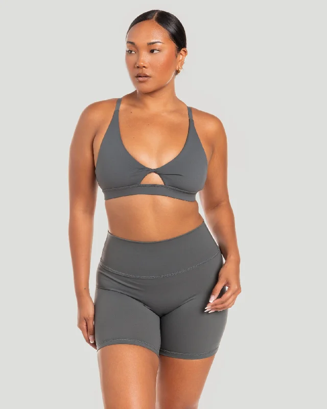 Micro Twist Bra - Cloud Grey