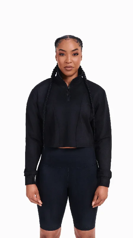 Ziama Cropped Jacket - Black - FINAL SALE