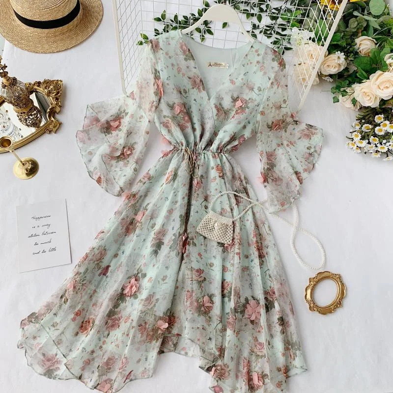 Romantic Retro Summer Bohemian Dress For Women