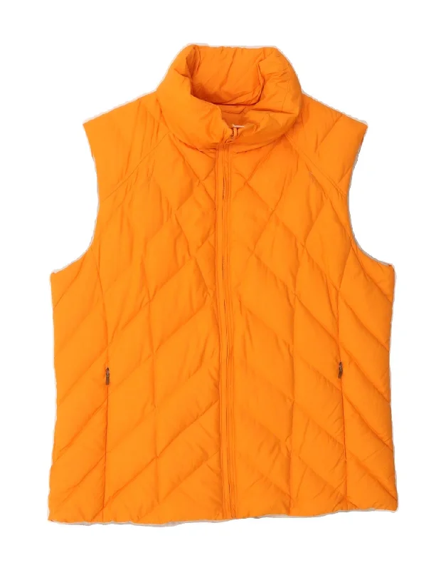 COLUMBIA Womens Interchange Padded Gilet UK 14 Medium Orange Polyester