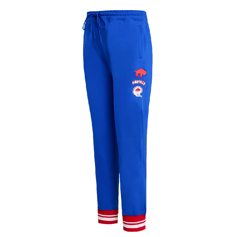 NFL BUFFALO BILLS RETRO CLASSIC WOMEN'S SWEATPANT (ROYAL BLUE/RED)