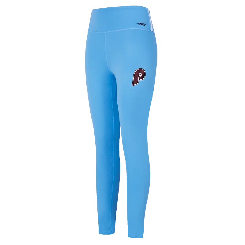 MLB PHILADELPHIA PHILLIES RETRO CLASSIC WOMEN'S JERSEY LEGGING (UNIVERSITY BLUE)