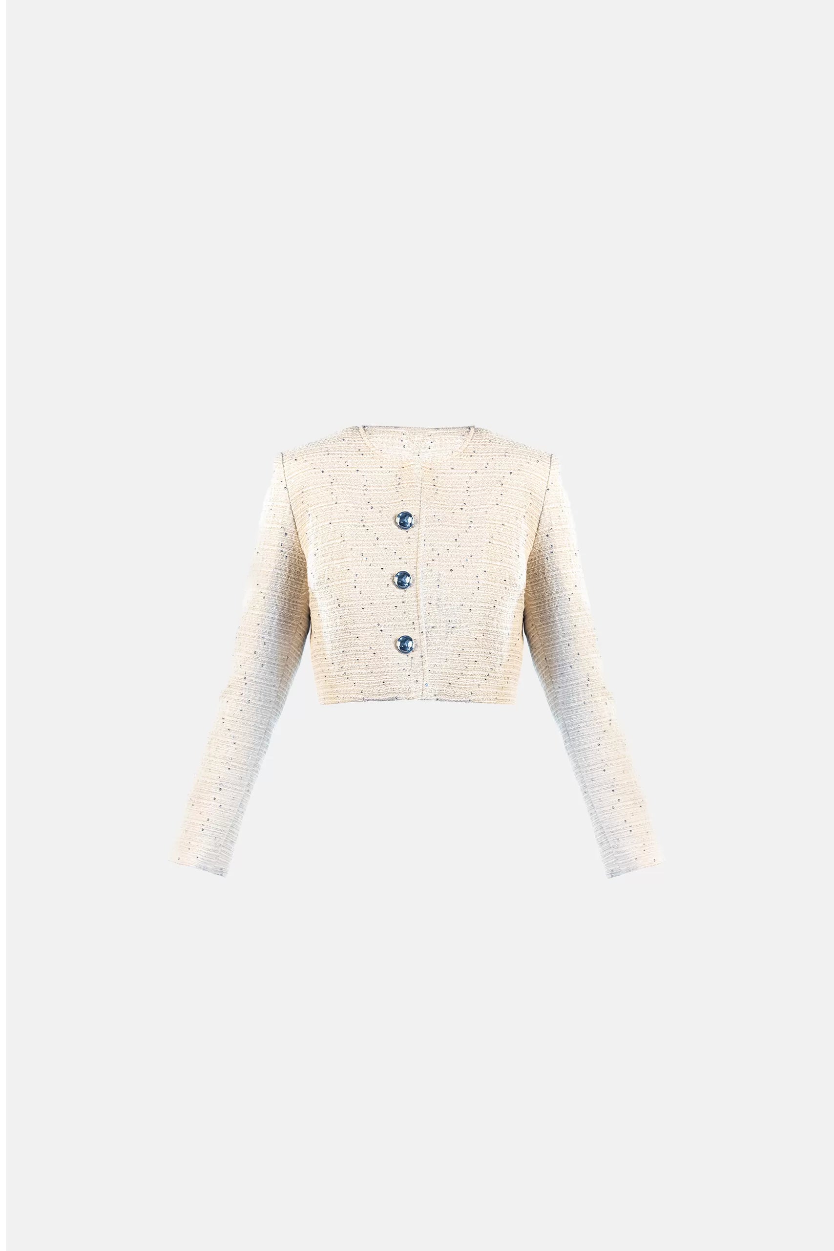 Cropped Jacket Betsy in Vanilla